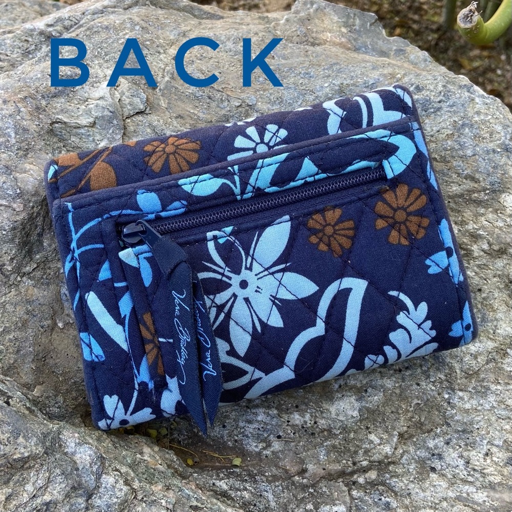 VERA BRADLEY Floral Quilted Fold Over Wallet - Picture 7 of 11